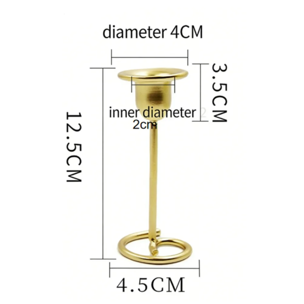 Contemporary Iron Candle Holder with Sleek Silhouette for Stylish Table Centerpieces and Ambient Lighting Setup