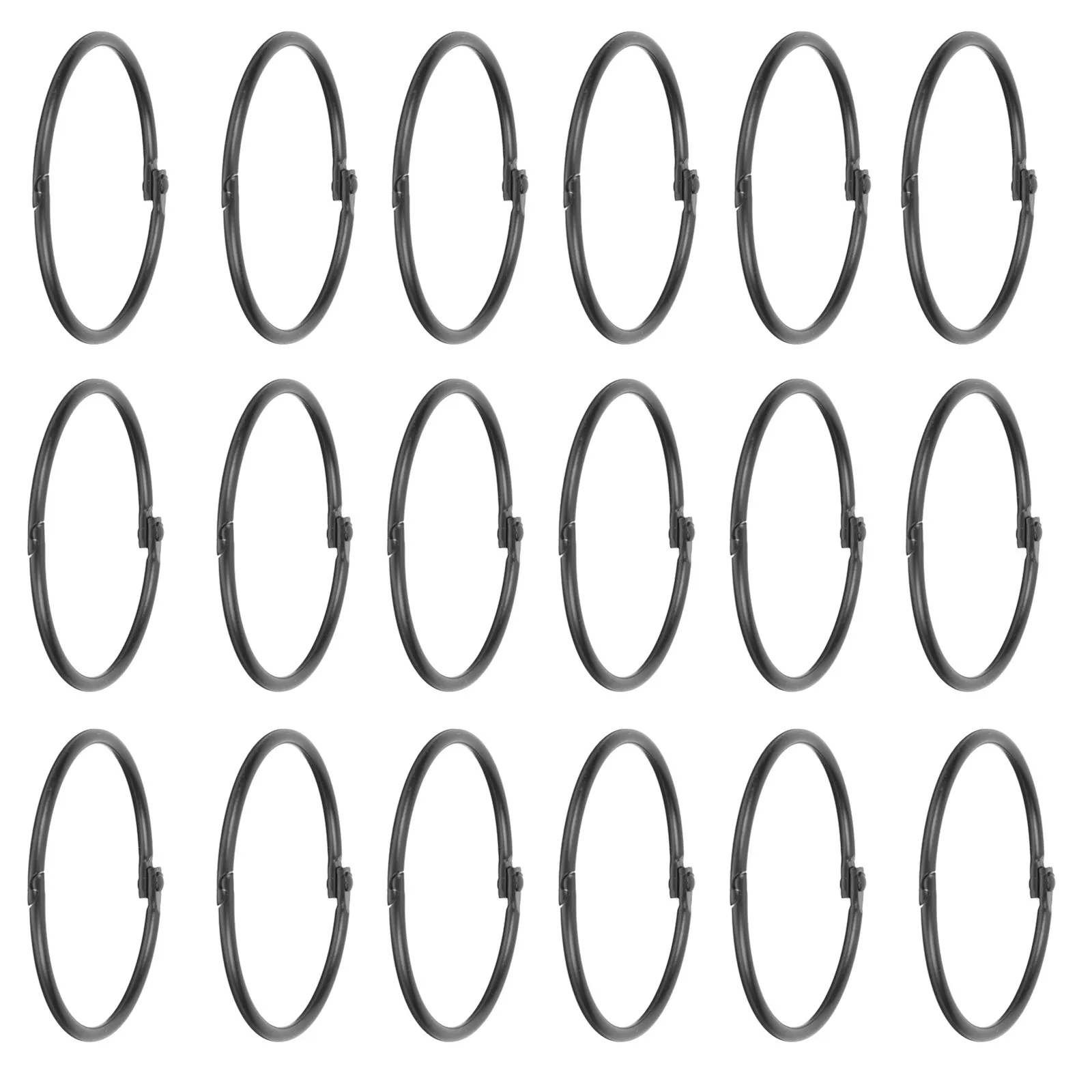 

30 шт. круглых железных колец для душевых занавесок, прочные, классический дизайн, для оконных штор и душевых занавесок