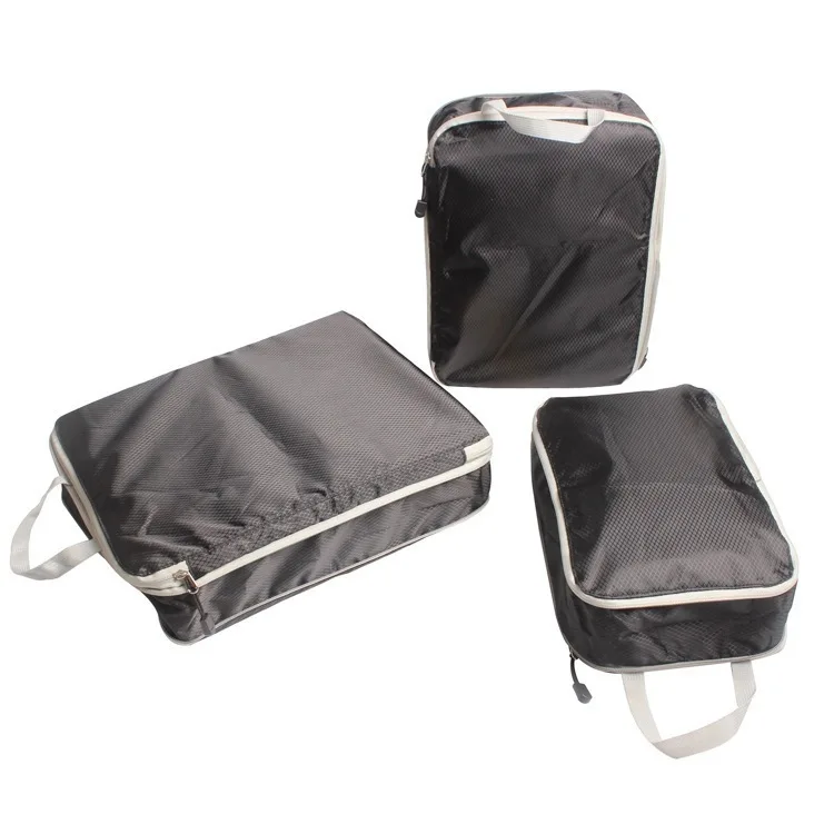 

Luggage Organizer Set Travel Compression Packing Cubes Suitcase Zipper Foldable Storage Bag for Clothes Shoes Accessories