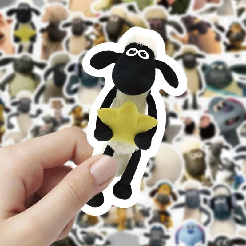 【セール中】60 個羊ショーンステッカーかわいい原宿スケートボード落書きデカール荷物スーツケースバイクギフト電話バイク子供のおもちゃギフトステッカー