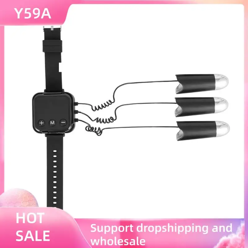 Y59A الرقبة الوجه رفع مدلك تردد الراديو مكركرنت الذهبي فنجر EMS آلة شد الوجه آلة التجميل #1