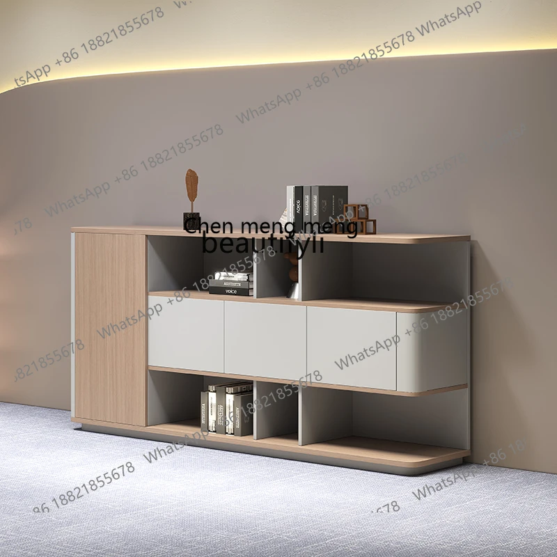 

X Low File Cabinet Office Storage Wooden Simple Archive Document Office Cabinet