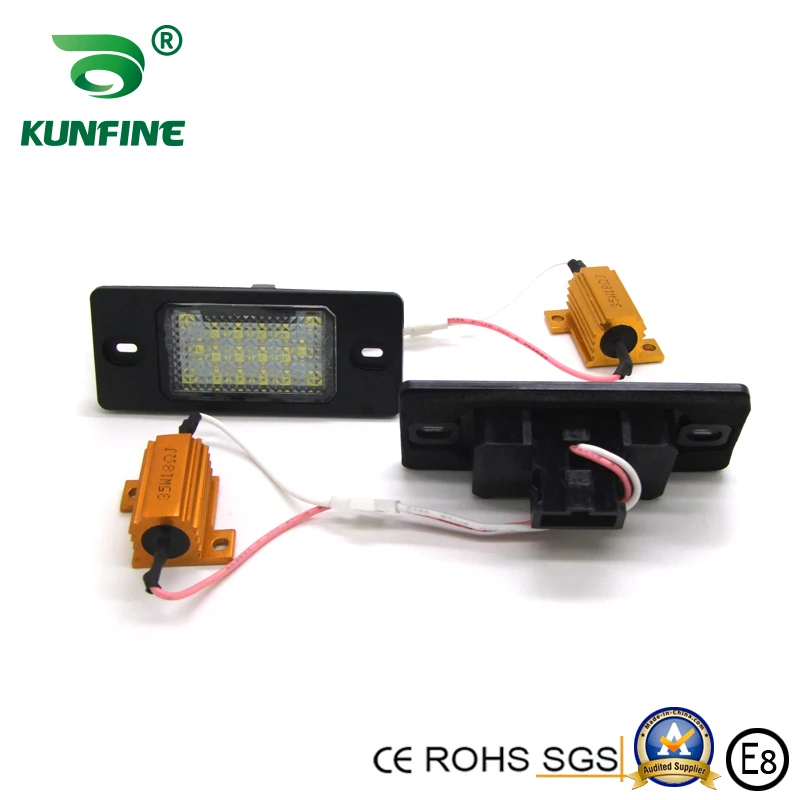 2PCs Car LED Number License Plate Light LED License Lamp For Porsche  Cayenne / Cayenne S OEM No. 95563162003  95563162002
