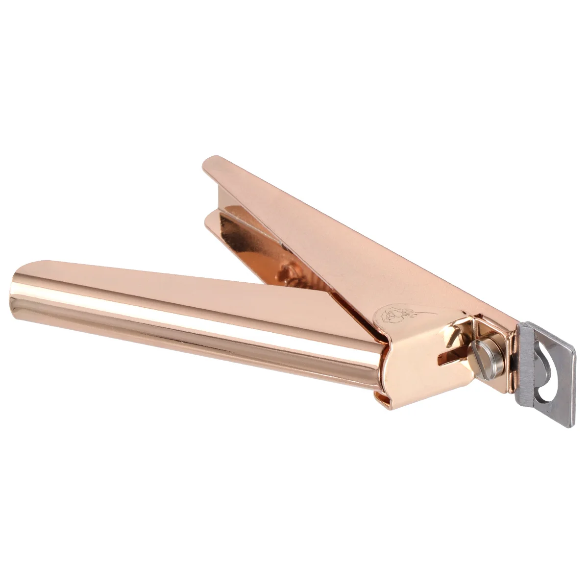 1Pcs Stainless Steel Titanium Coated U-Shape Nail Clippers for Fake Nails Manicure Tool Set with Ergonomic Design Nail Trimmer