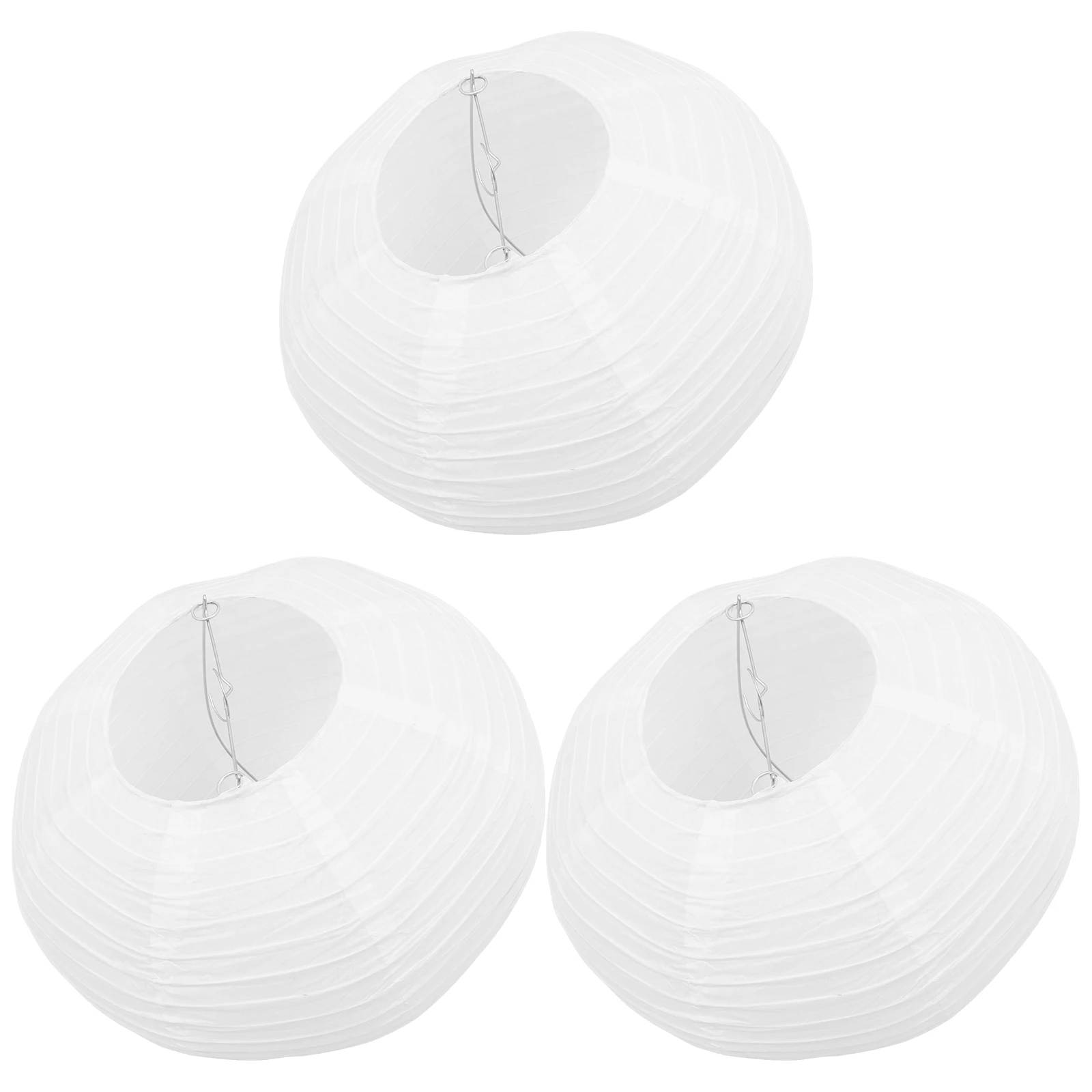 

3Pcs Paper Lantern Shade Foldable DIY Pendant Hanging Ceiling Light D30cm H20cm Lampshades For Home Party Decor