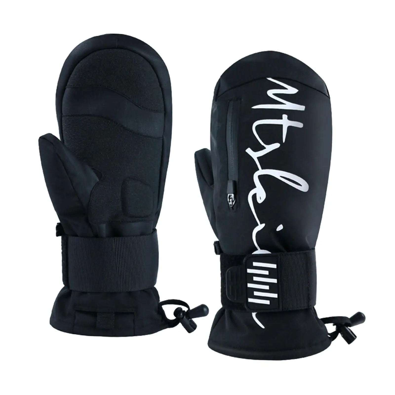 1 Pair Winter Ski Gloves with Wrist Guard for Skiing Skating Winter Sports