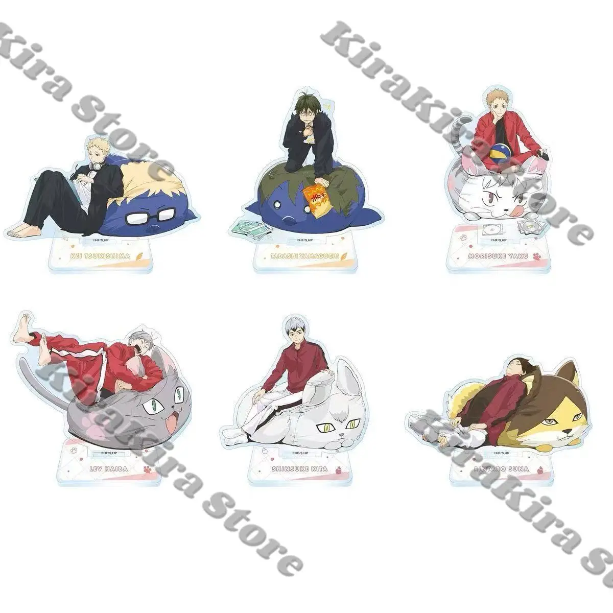 

Shoyo Hinata Haikyuu!! Acrylic Stand Figure Model Rintaro Suna Cosplay Decor Anime Standing Sign Kita Shinsuke Desktop Ornaments