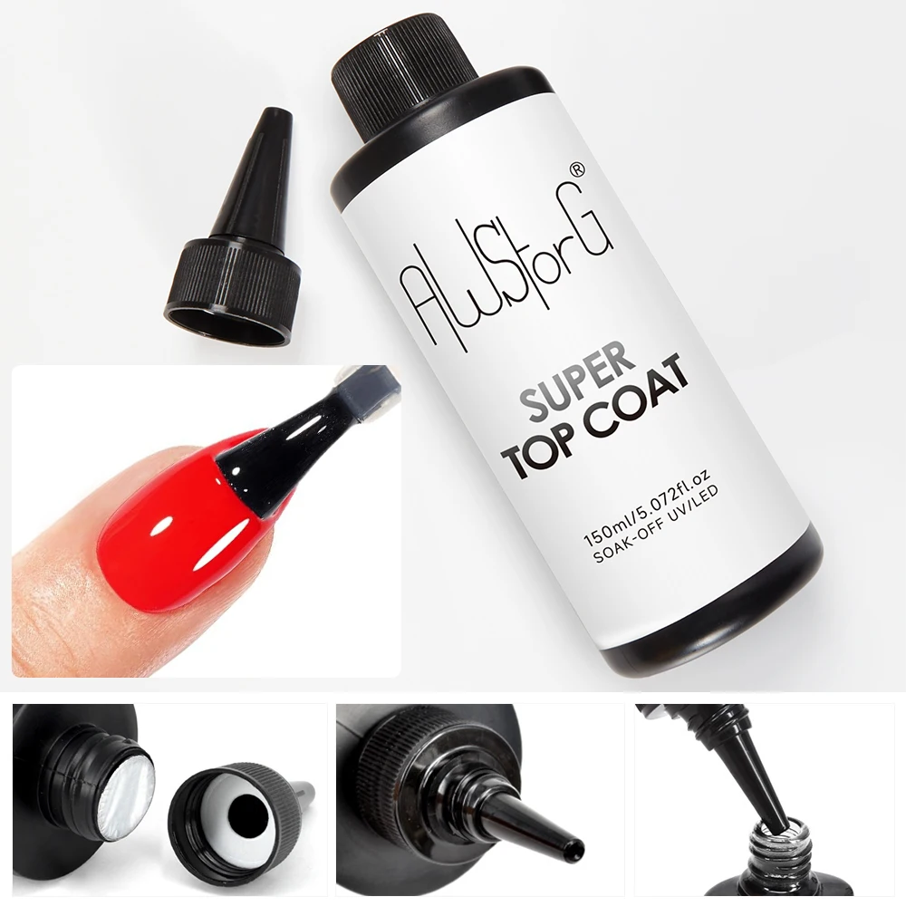 AWStorG 150 ml Basisgel Super Top Coat Matte Top Coat Gel Polish Losweken UV LED Gel Vernis Functionele gel Nagelsalon