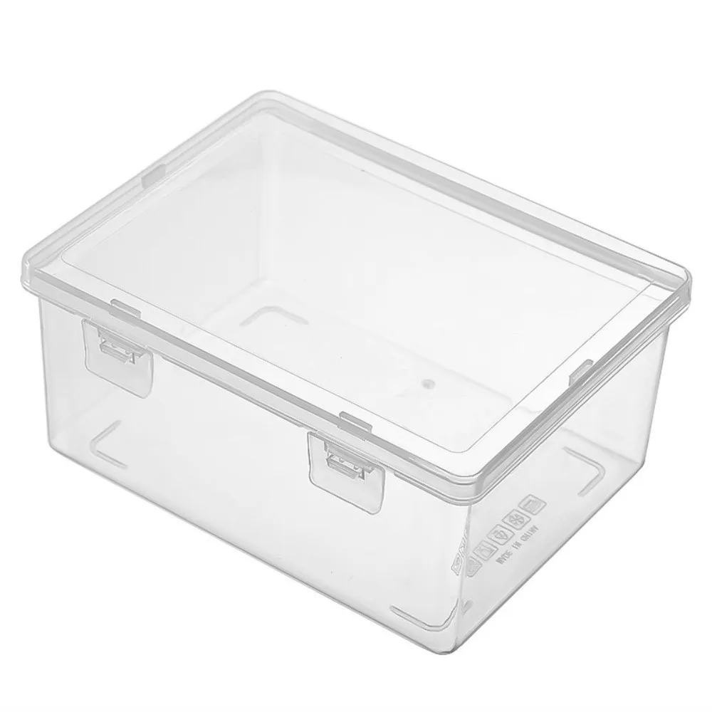 Transparente Kunststoffbox mit großem Fassungsvermögen, staubdicht, multifunktionale Karten-Aufbewahrungsbox mit Deckel, Karten-Aufbewahrungsbehälter