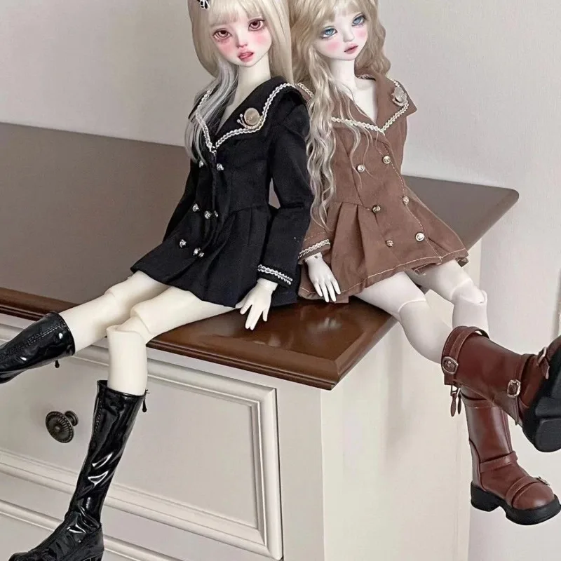 [Nur Kleidung im Verkauf] 1/3 1/4 Maßstab Süßes College-Style Uniform-Kleid-Set für große Puppen, BJD Actionfigur-Körper – Detail 2