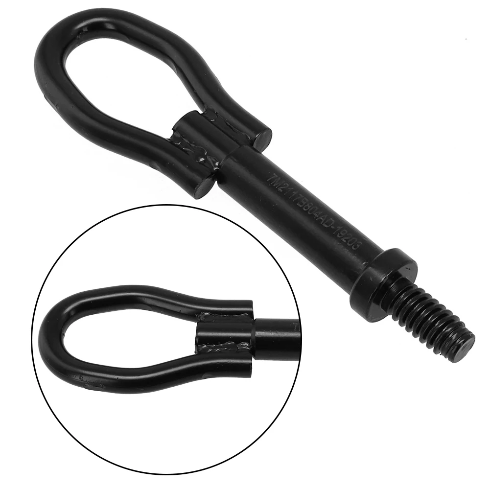 

Practical Towing Eye Hook Car Eye Hook Plug-and-play 1768868 Black Direct Fit Direct Replacement Easy Installation