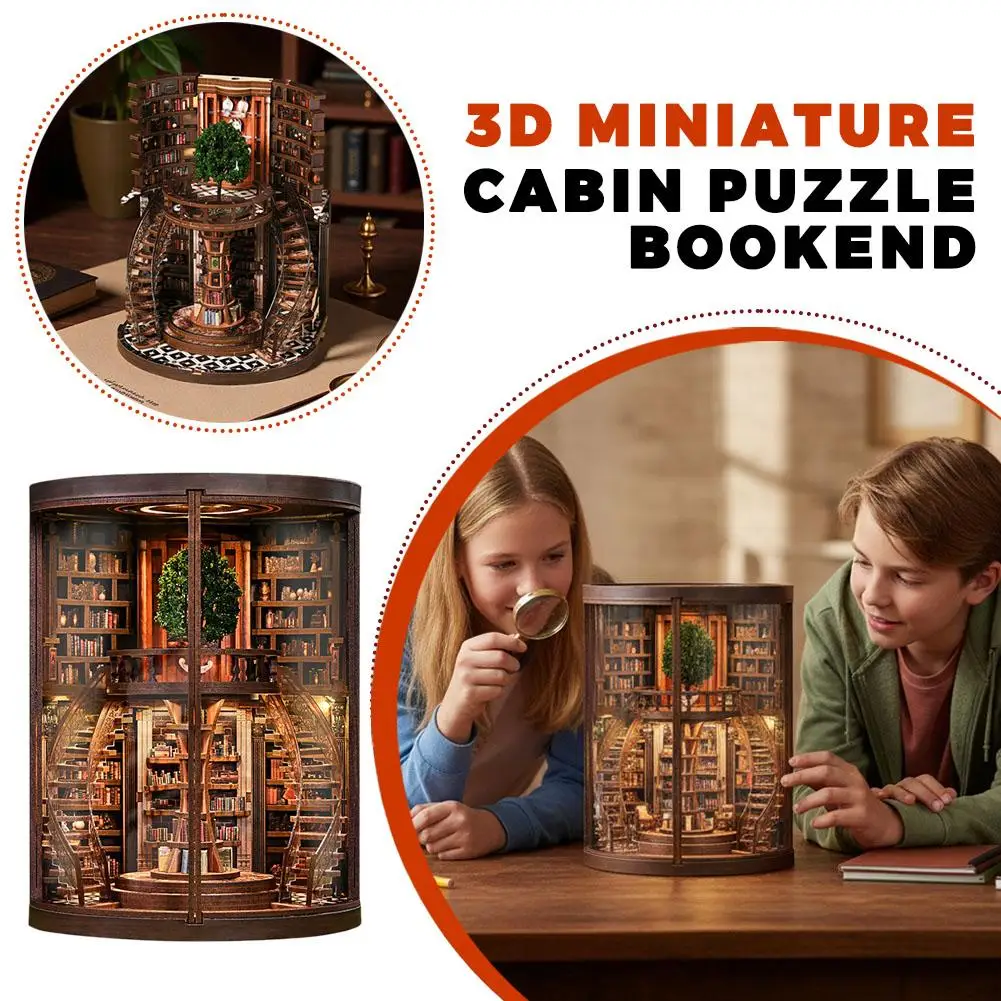 NIEUW DIY Cottage Wisdom Tree Boekenkast Boekensteun Handgemaakt miniatuurmodel voor vrienden Wijsheid DIY Model Home Decor Verjaardagscadeaus Ambachten