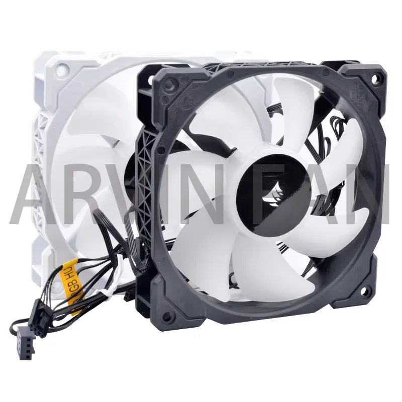 Imagem -02 - Original Rwf0041 31- 006669 12cm 120 mm Ventilador 120x120x25 mm Dc12v 0.225a 4pin H150i Rgb Ventilador de Resfriamento para Resfriamento de Água Novo