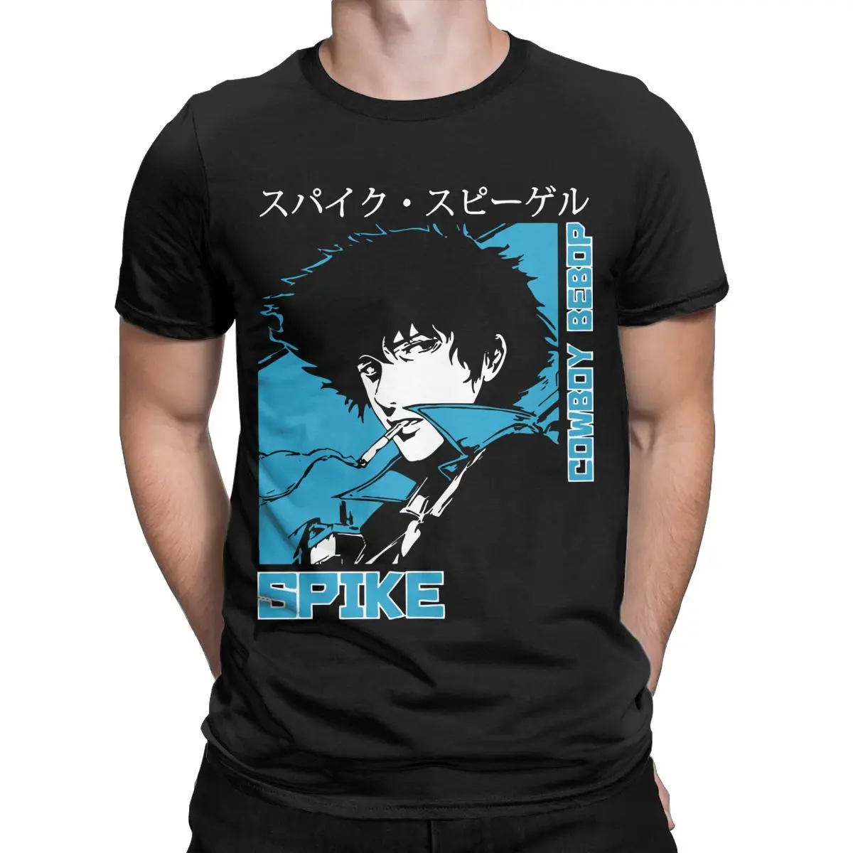 POMEL T Shirts Men's Pure Cotton Awesome T-Shirts Round Neck Anime Tees Short Sleeve Clothing Plus Size