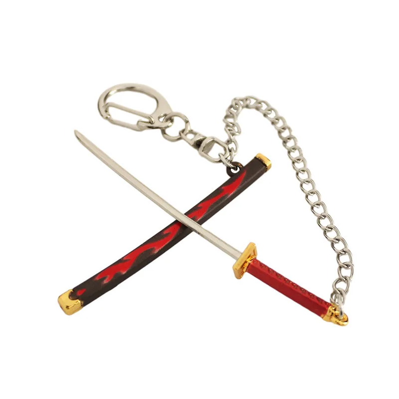 One Piece Metal Weapon Model Keychain, Snow Knife Key, Roronoa Zoro Sword, Anime Scabbard Sabre, JOKatana, Review Document, 9cm