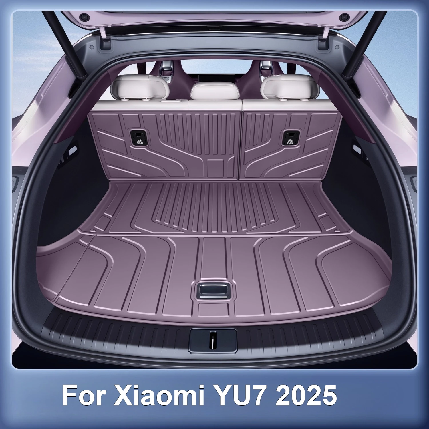 

For Xiaomi YU7 2025 Full-Coverage Trunk Mat TPE Integrated Cargo Mat Scratch-Resistant and Wear-Resistant Modification Accessory