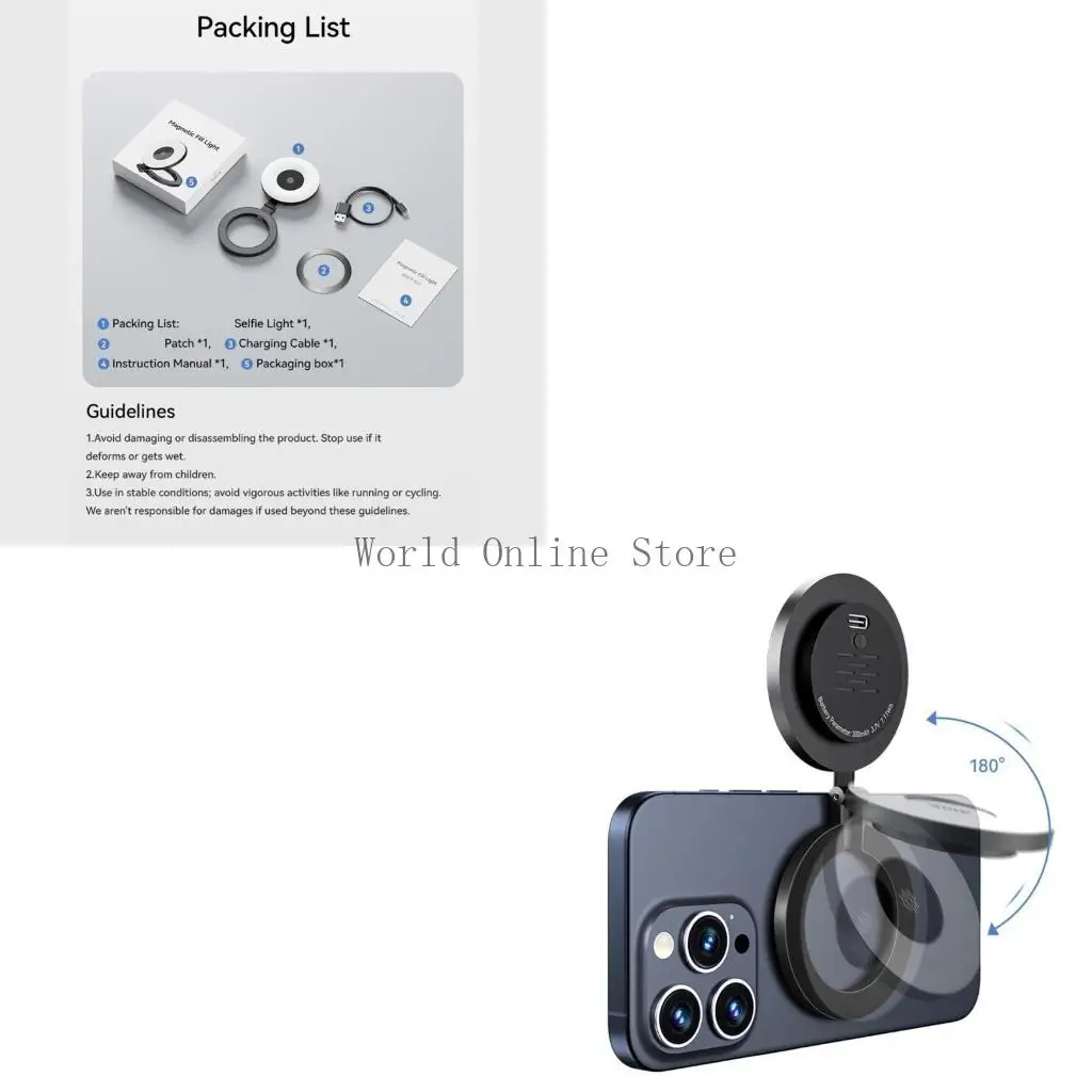 

Portable Folding Soft Light For Enhancing Mobile Photography And Video Lighting 87HC