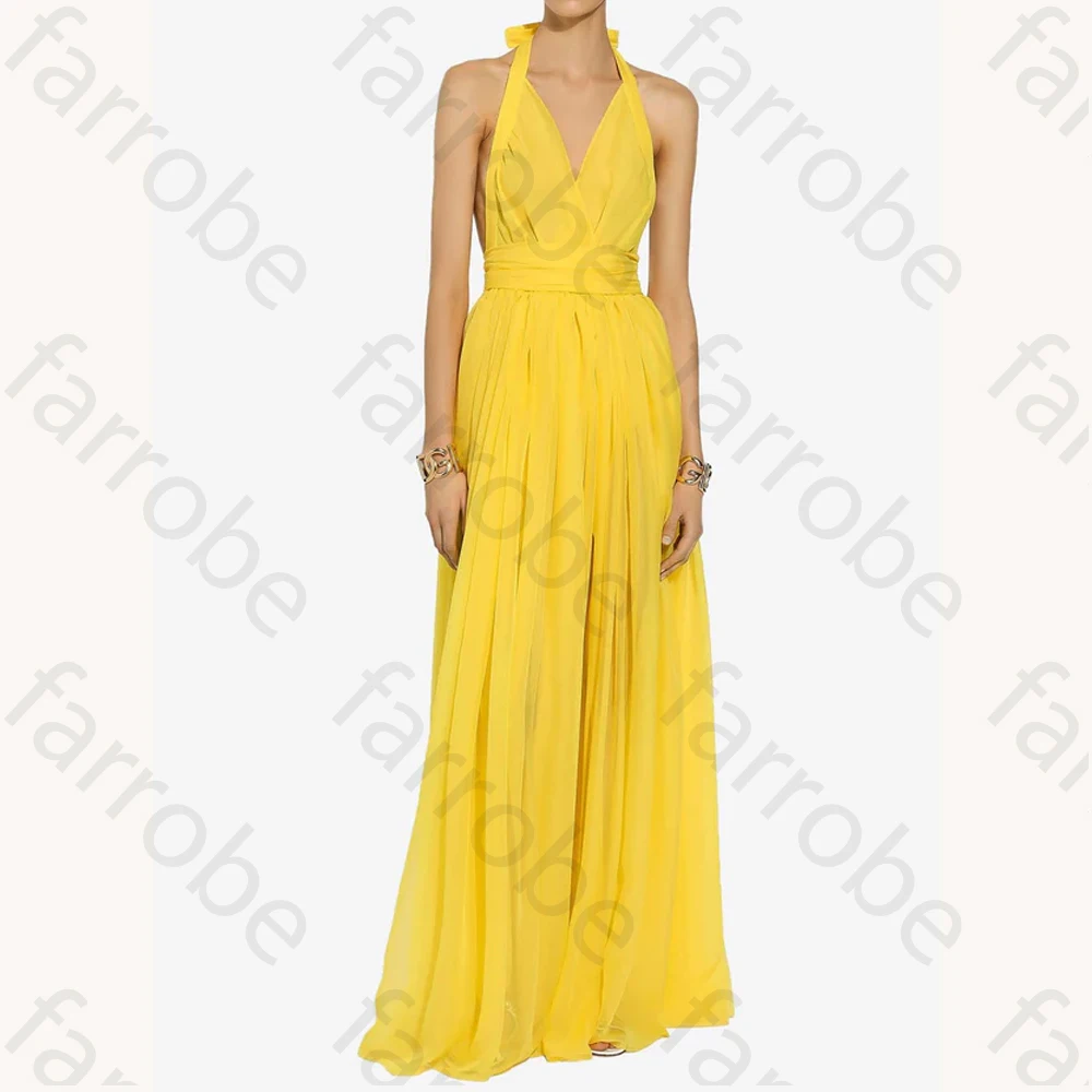 カスタマイズされたエレガントなノースリーブシルクシフォンマキシドレス A ラインイブニングドレス絶妙な高品質ウエディングパーティードレス女性のための