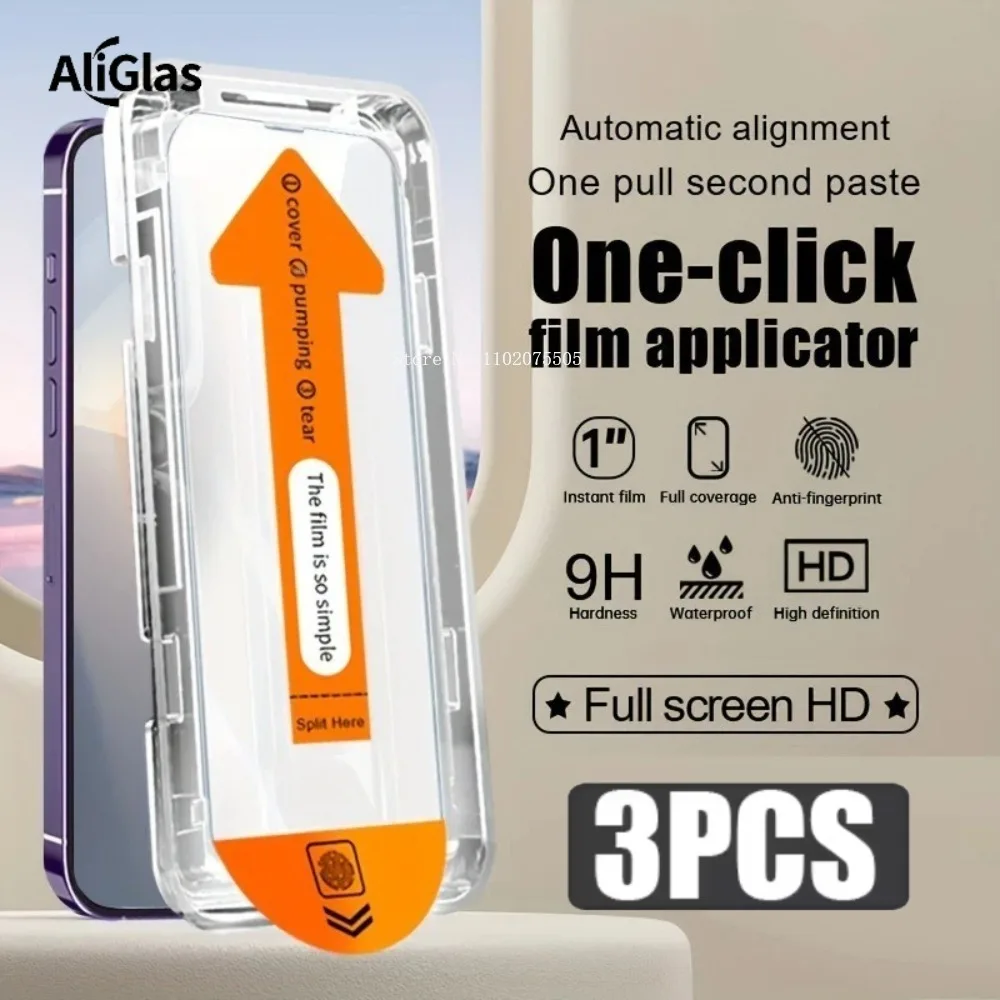 3Pcs Dust Free Installation Tempered glass Screen Protector For Realme C75 4G C75 X C73 C71 Tempered Glass Film Anti Fingerprint