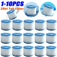 Filtro de bañera de hidromasaje tipo VI, extremos de goma suave, cartucho de filtro MSPA, Kit de repuesto de bomba de SPA reutilizable para piscina, 1-10 Uds.