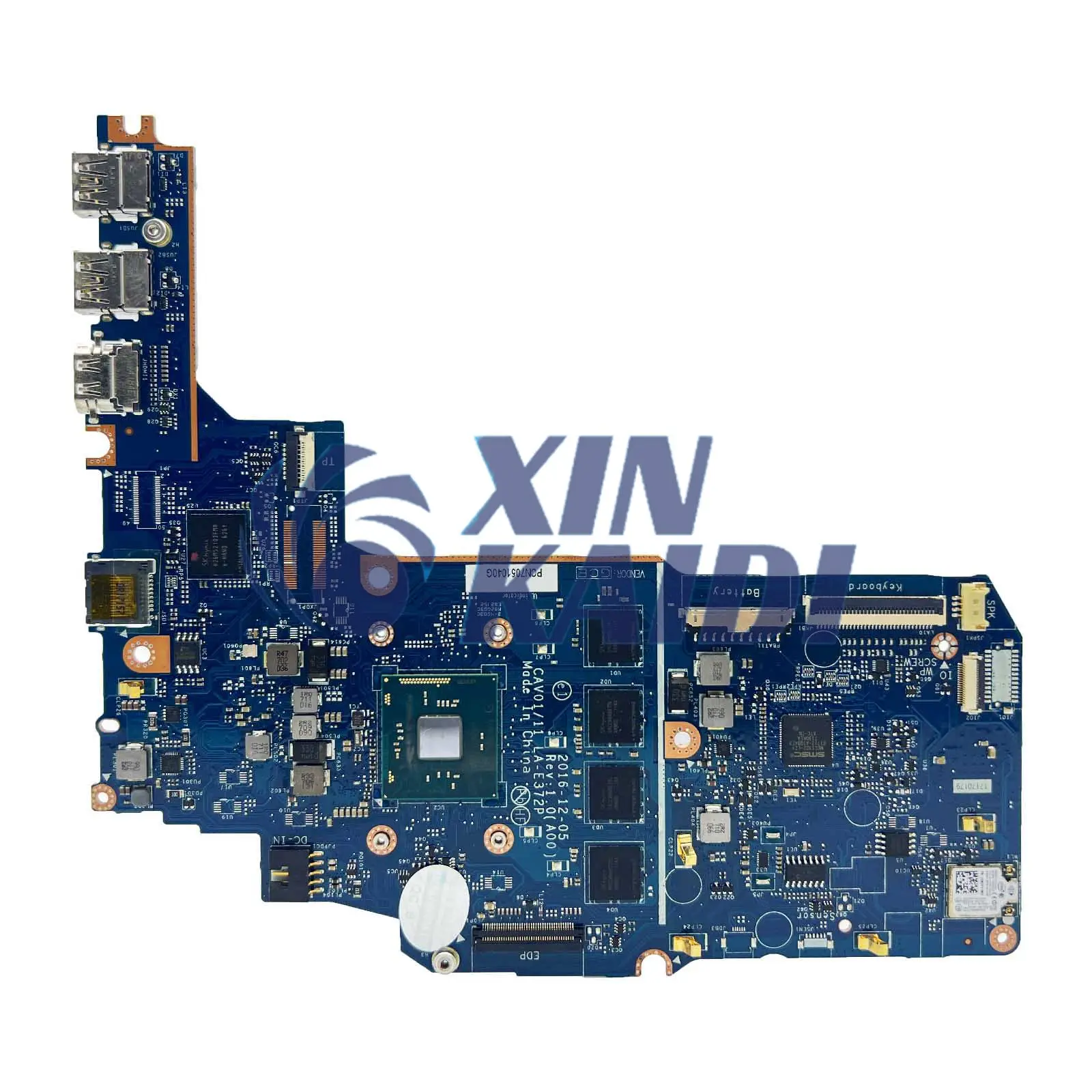 Placa-mãe portátil para Dell, Notebook Mainboard, Dell Chromebook 11, 3180, 3189, LA-E372P, N3060 CPU, 4G, 8G RAM, 16G, 32G, 64G-SSD, testado OK