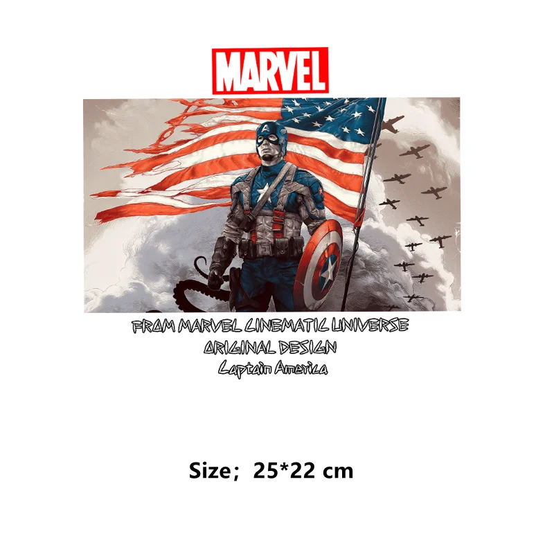 Marvel Moon Knight printing for clothes patches Iron Man thermo-stickers for children Sticker on clothes iron on transfer