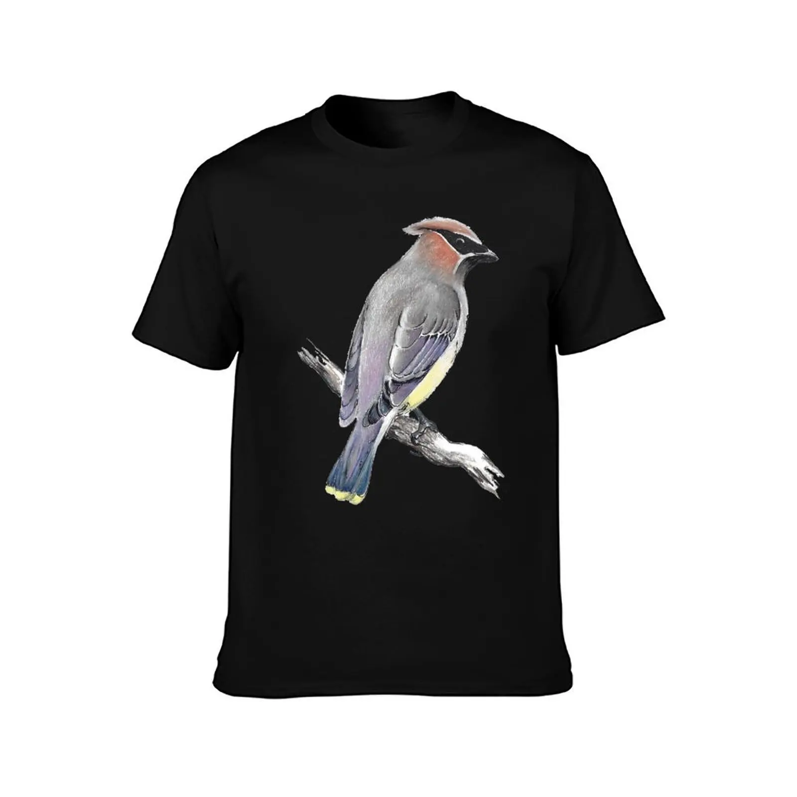 Cedar Waxwing T-Shirt Work Wear Lightweight Tee