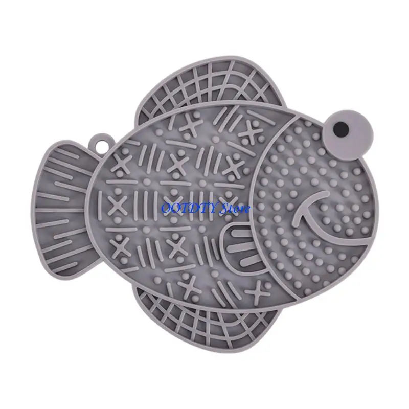 Alimentador lento antiderrames 367A para mascotas, ventosa silicona, alimentador golosinas, reduce comida rápida y los