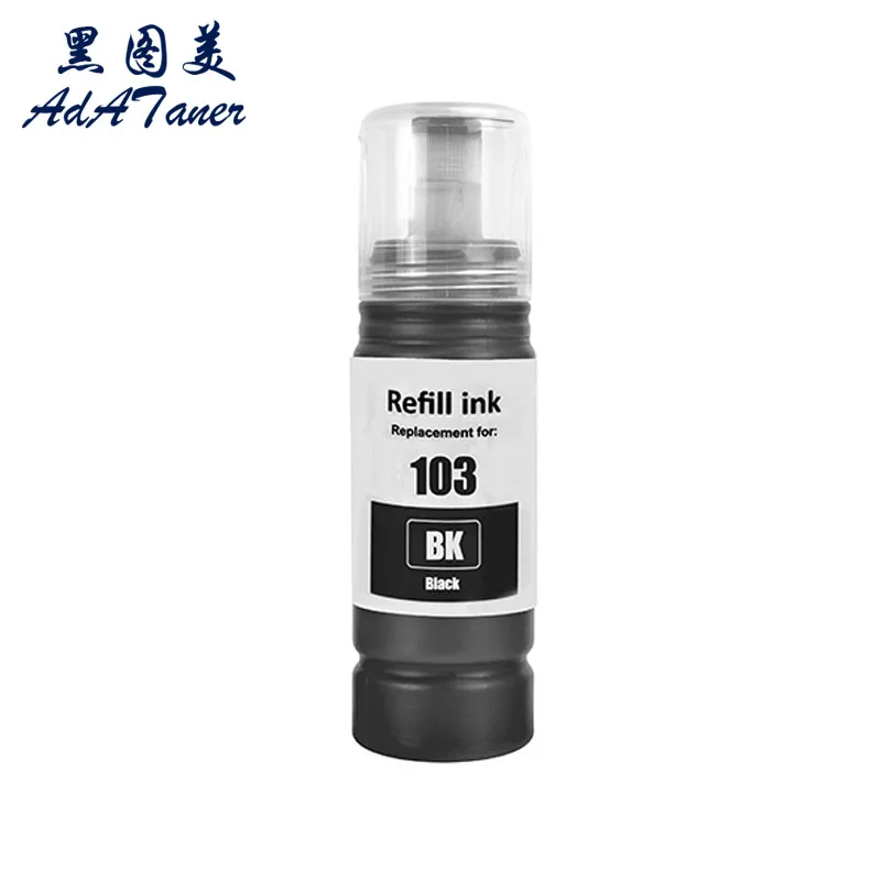 103 Compatible Bottle Water Based Refill Tinta Ink for Epson EcoTank L3252 L3100 L3110 L3150 L3111 L1110 L3151‎ L3156 Printer