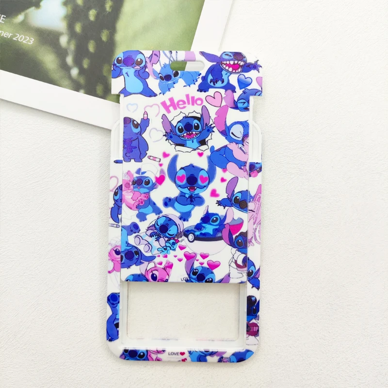 Portatarjetas con cordón de punto de Disney, portatarjetas con insignia de metro de dibujos animados Kawaii, tarjetero con cordón para Campus de estudiantes