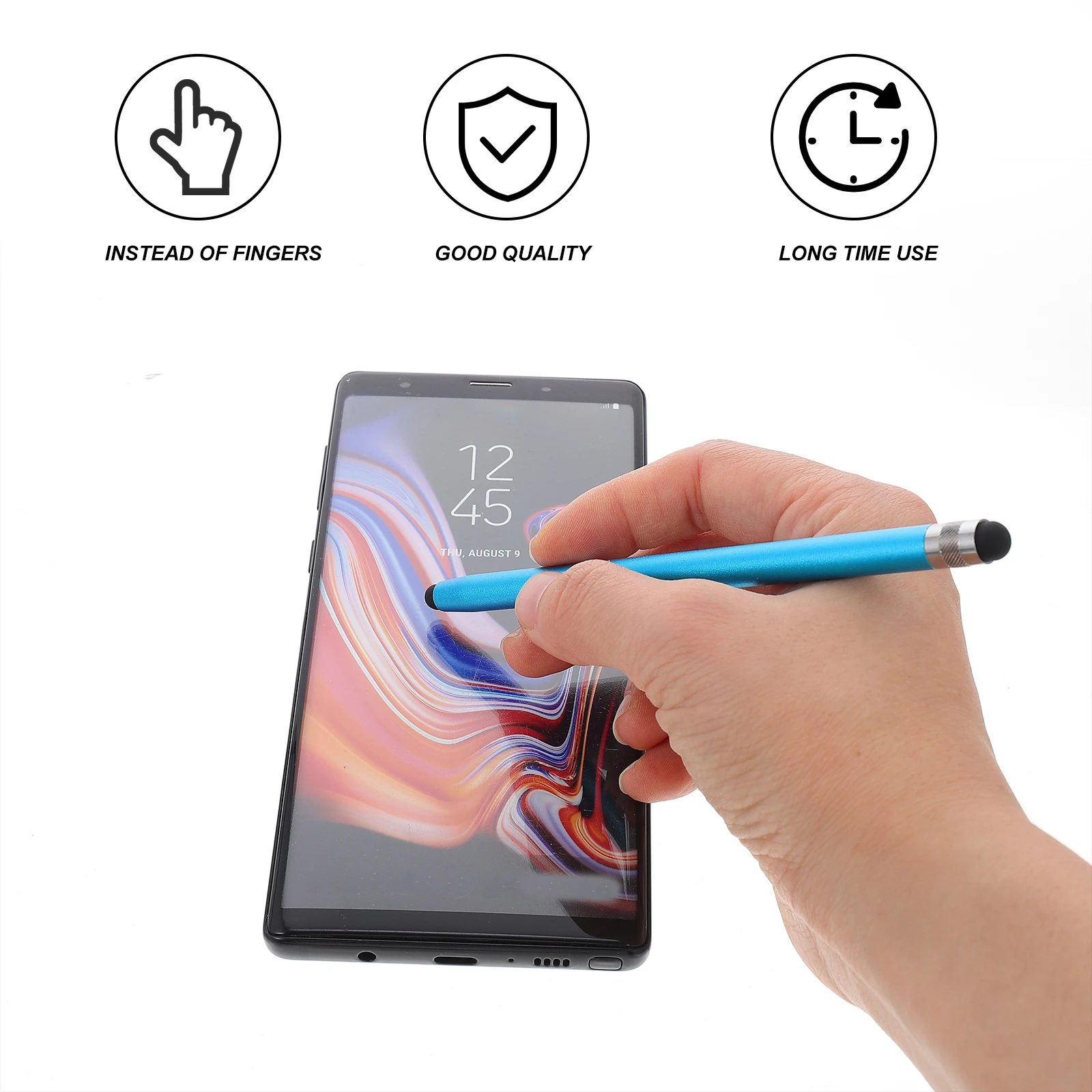 

5pcs Capacitive For Tablet Double Head Touchscreen Pen Smart Phone Stylus Pens Electronic Screen Writing Pens Universal