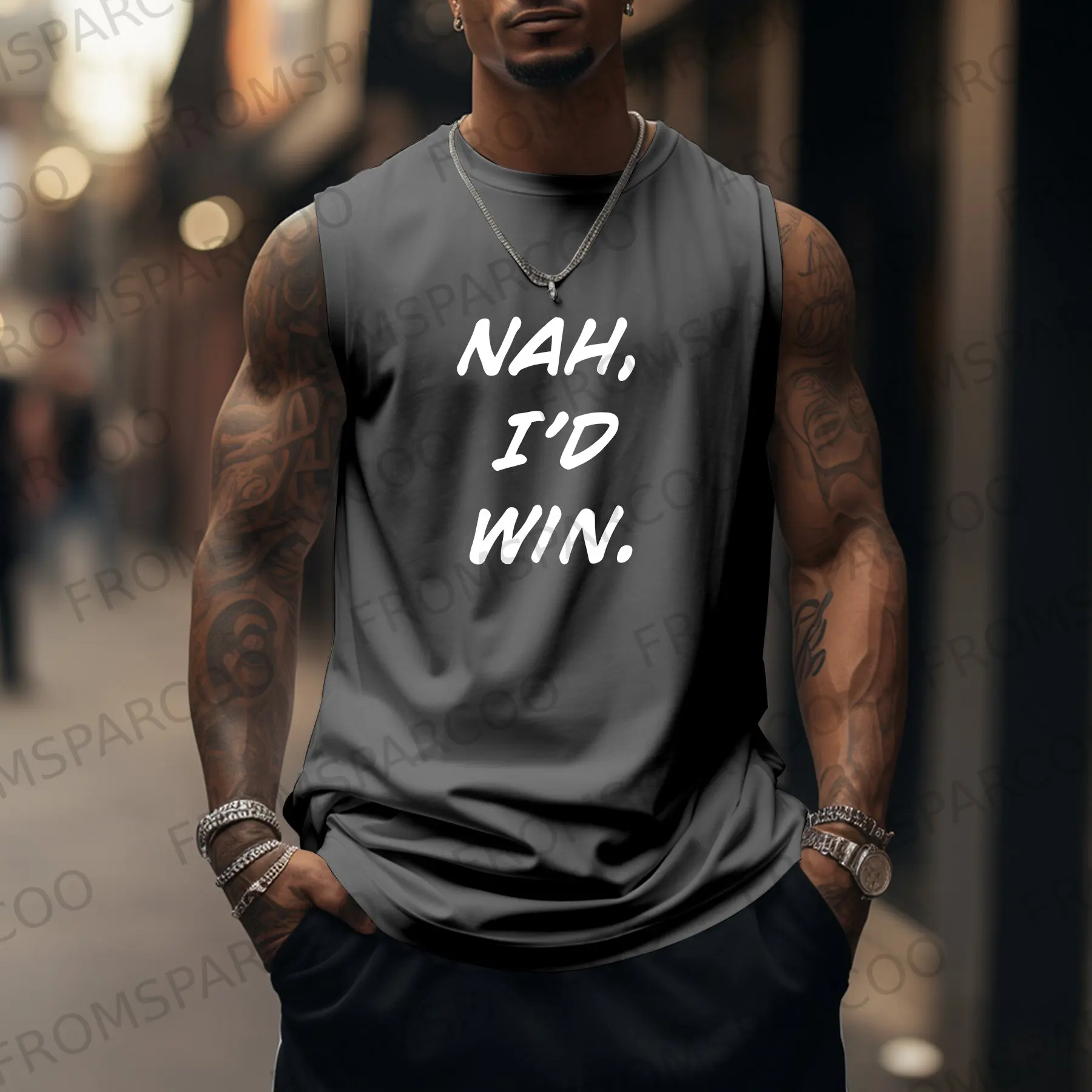 반다이 콜라보레이션 남성 운동 탱크탑 애니메이션 민소매 셔츠 빠른 건조 루즈핏 체육관 조끼 농구 스포츠웨어