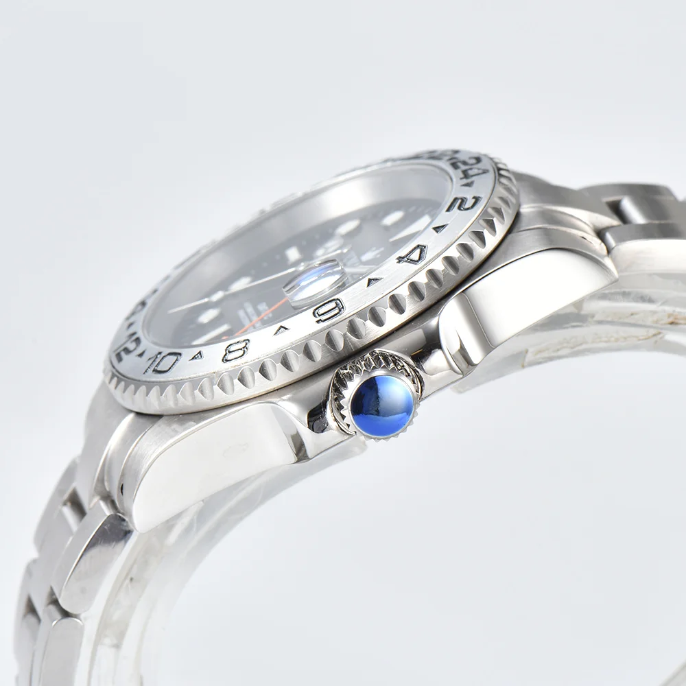 Orologi da uomo di lusso Orologi GMT Movimento automatico Orologi meccanici Orologi impermeabili in vetro zaffiro Orologi con movimento NH34