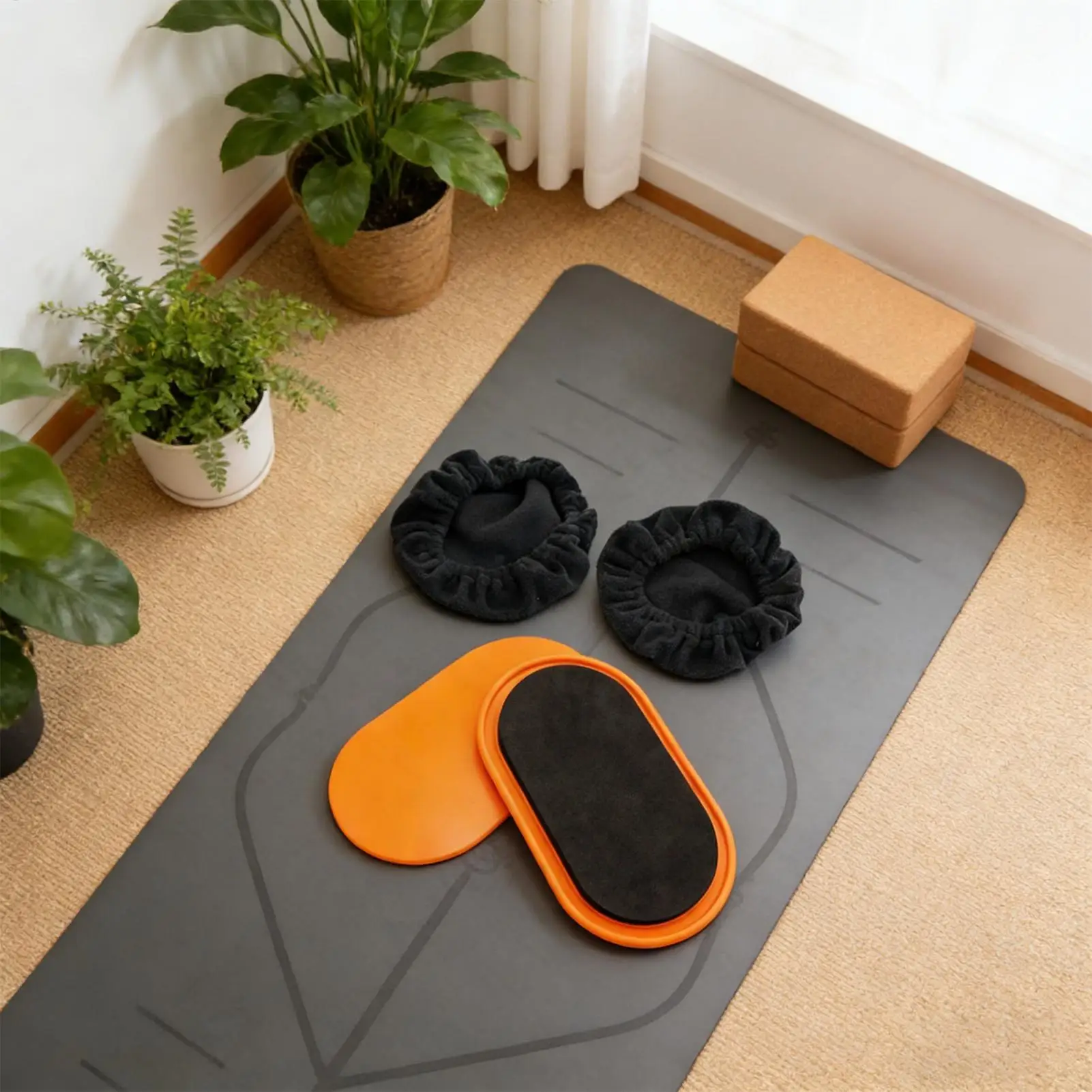 Picture 4: Workout Sliders Disc Oval Shape Fitness Sliding Equipment Exercise Sliders For Women Men Home Bedroom Floor Gym Indoor Daily