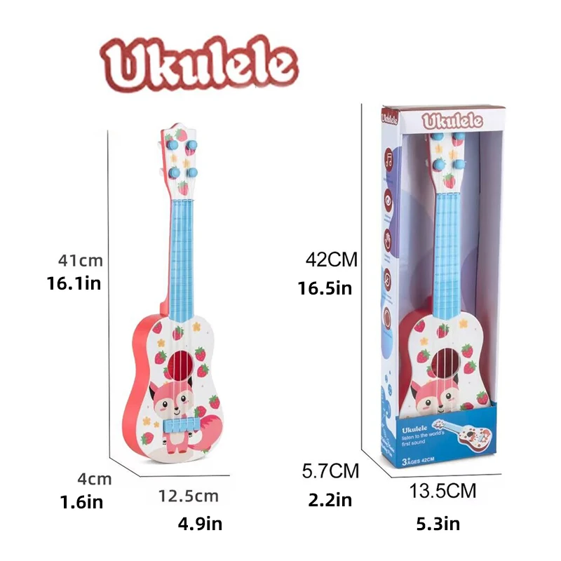 Children\'s simulated guitar toy beginners mini guitar instrument can play music for boys and girls, best birthday gift for boys