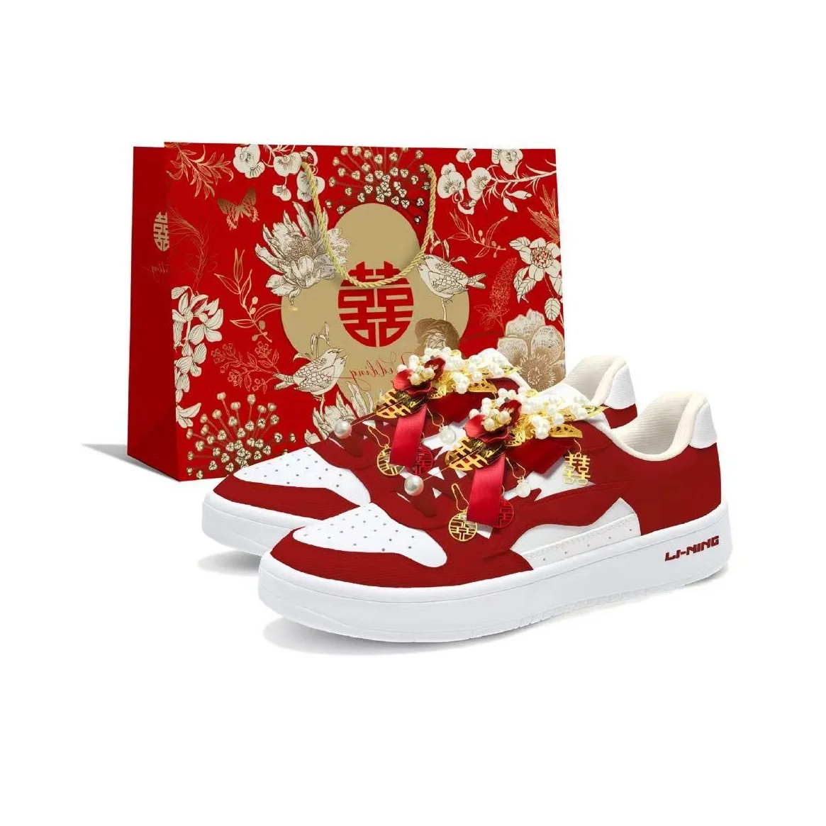 scarpe-da-skateboard-li-ning-floating-boat-perfect-match-eternal-bond-resistenti-all'abrasione-e-antiscivolo-modello-basso-da-donna-colore-rosso