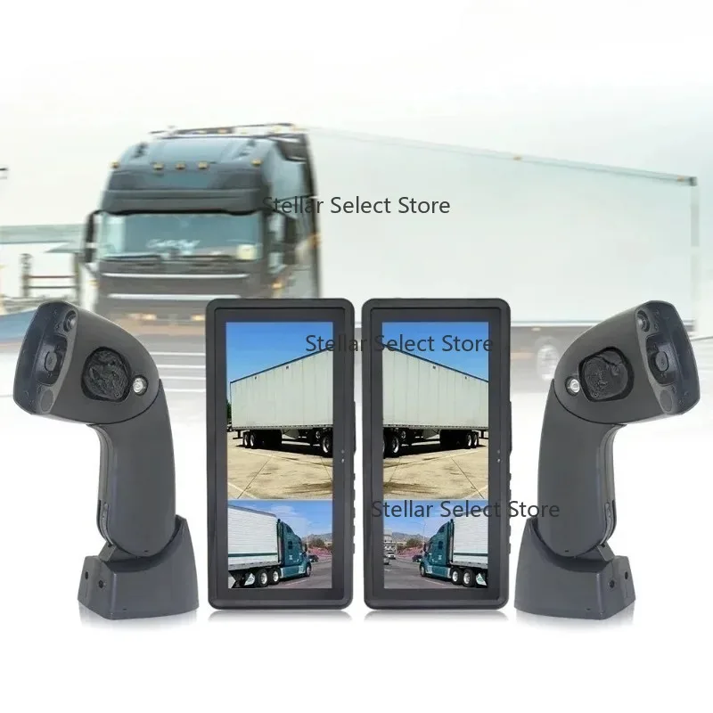 

12.3 Inch IPS Split Screen 1080P Bus Truck Camera Reverse Mon-itor DVR Side View Mirror Truck Camera System With Long Arm Camera