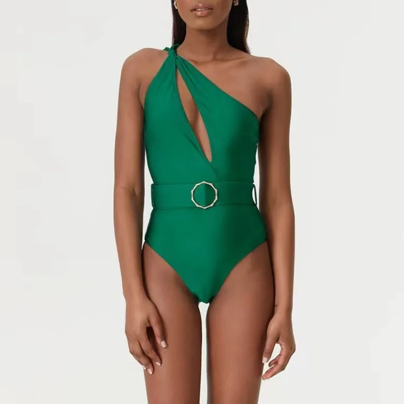 Sexy One Piece Swimwear, Vacation Beach, Instagram Set, Skirt, New, 2024