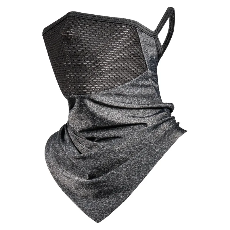 Summer Men Mask Full Face Bicycle Neckerchief Cycling Bandana UV Protection Mask Breathable Ice Silk Outdoor Hanging Ear Scarf