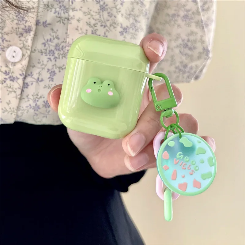 Cartonn Cute 3D Frogs Earphone Case for Apple Airpods Pro2 Case for Airpods 3 3rd Generation AirPod 2 1 Case