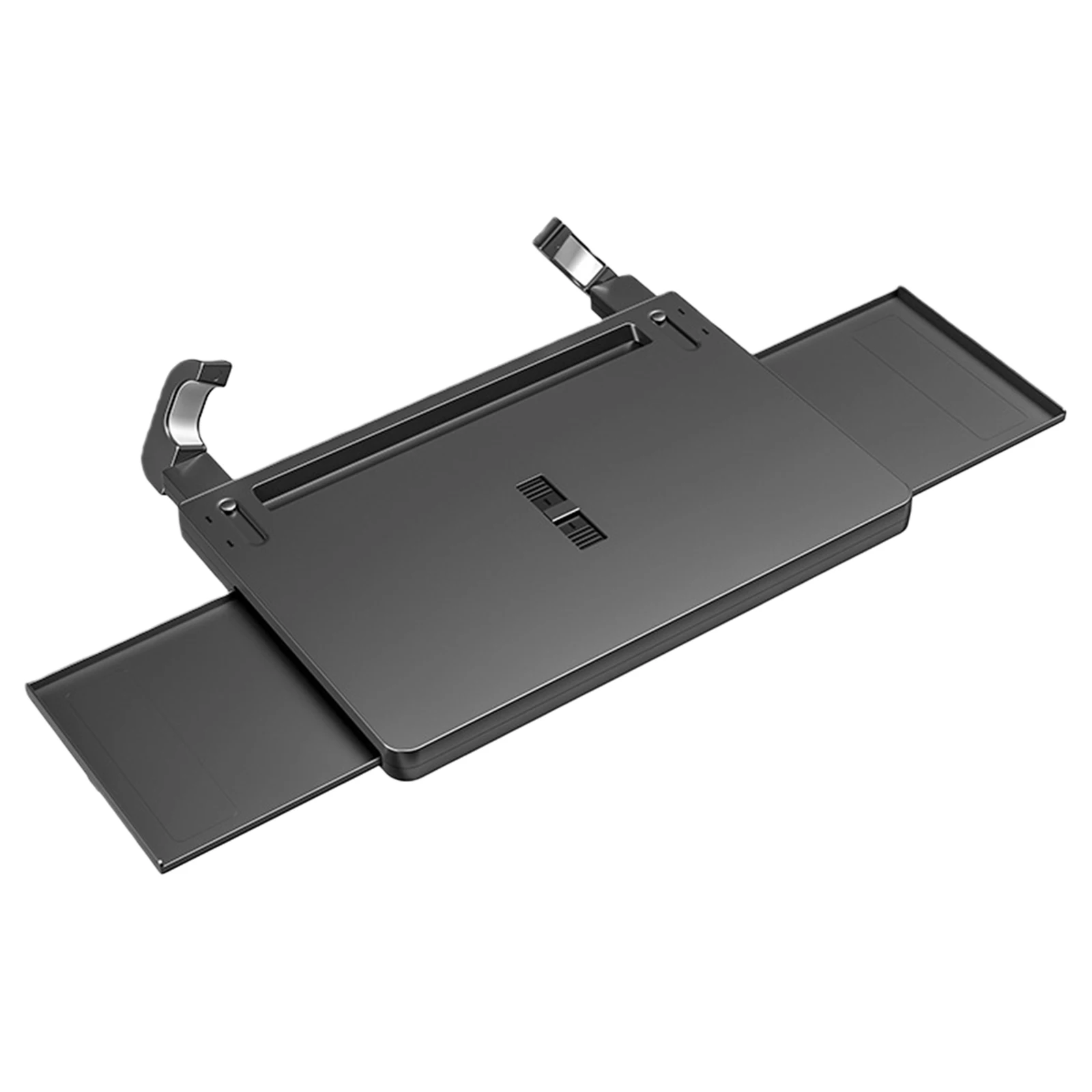 

Car Steering Wheel Tray with Dual Slide-Out Trays Car Desk Adjustable Food Table for Car for Laptop Eating Food Writing