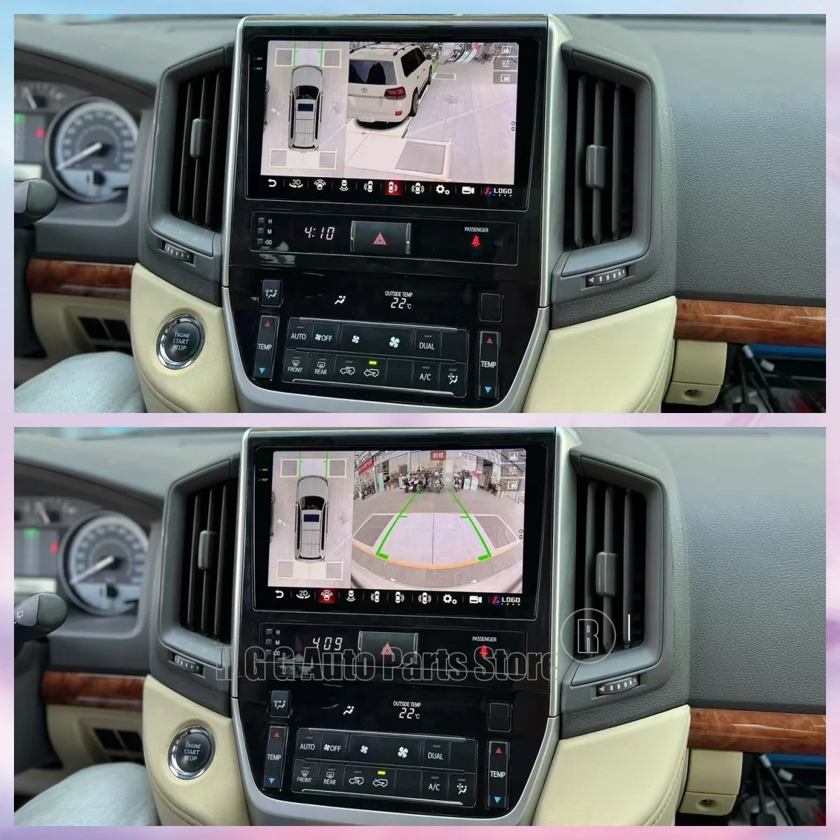 Radio con GPS para Toyota Land Cruiser 200 LC200 GXR VXR 2008-2022, Sistema de Navegación Android, Reproductor de Audio para Auto, Unidad Principal con Carplay