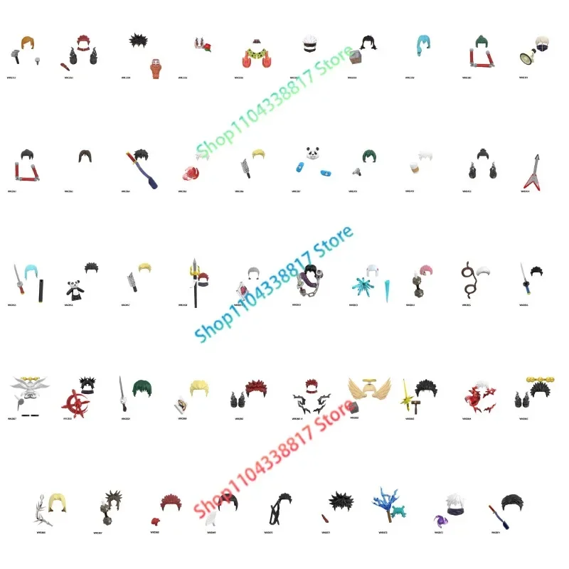 Блоки WM WM6139 WM6140 WM6149 WM6200 WM6201 WM6202 Jujutsu Kaisen Аниме Кирпичи Куклы Блоки Подарки Sukuna Makora Gojo Toji Yuji