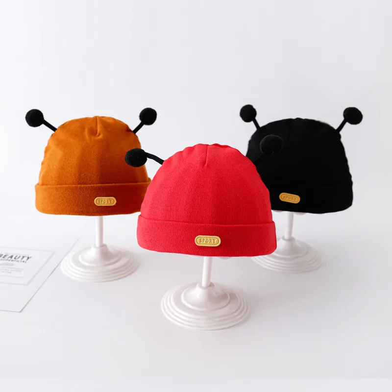 

Autumn Winter New Baby Hat Boy Girl Beanies Fashion Bee Ears Bonnet Infant Hats Toddler Kids Outdoor Warm Knitted Beanie Cap