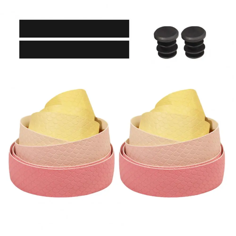 

Soft Pu Handlebar Tape Premium Non-slip Bike Handlebar Tape Set Thick Eva Road Bicycle Grip Wraps Cycling Accessories