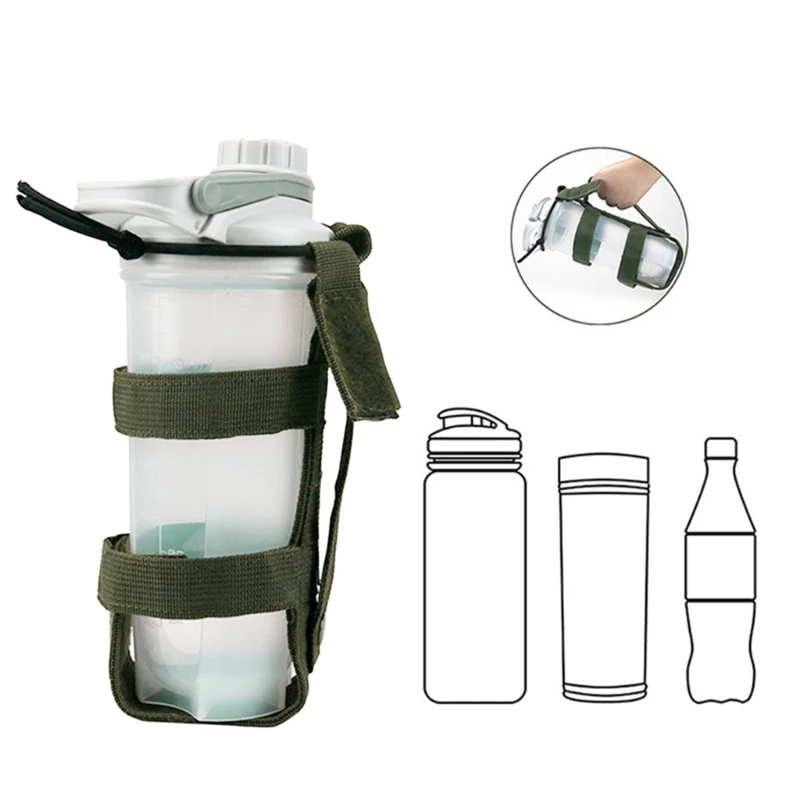 Molle Water Bottle Pouch Bag Portable Outdoor Travel Hiking Water Bottle Holder Kettle Carrier Bag