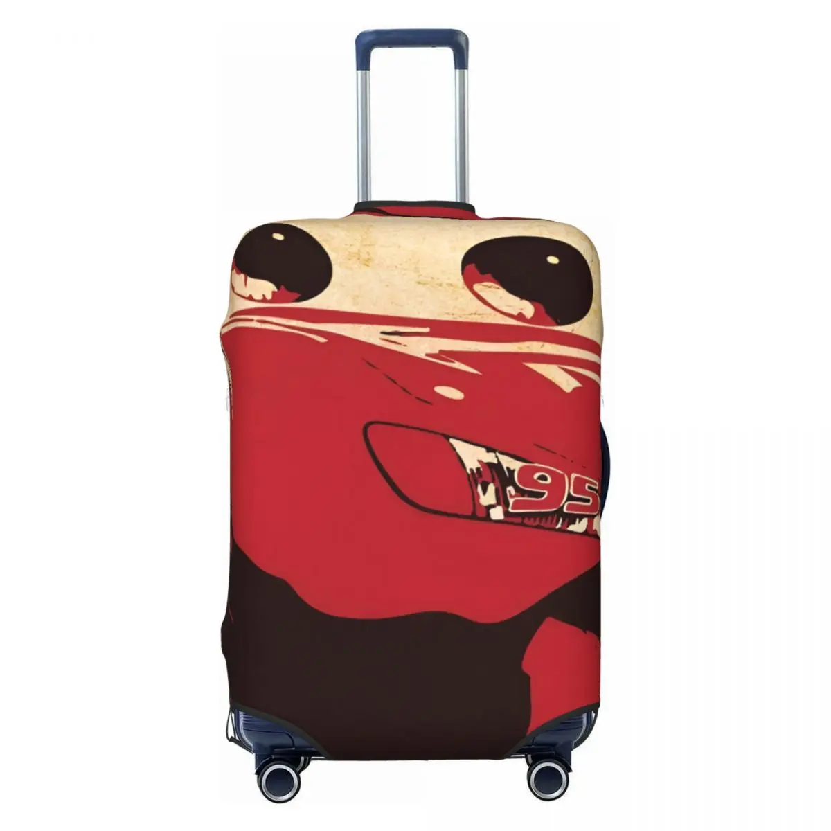 

Custom Lightning Car M-McQueen Luggage Cover Elastic Cartoon Travel Suitcase Protective Covers Fits 18-32 Inch