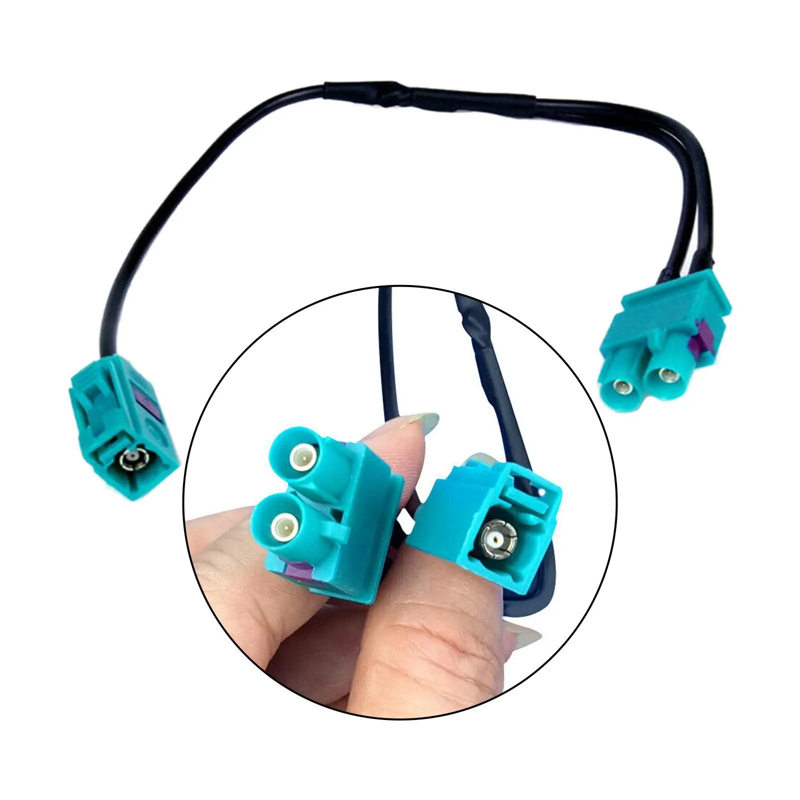 Universal Radio Antenna Adapter Cable 30cm Extension for Car Stereo Receiver AM FM Amplifier Installation