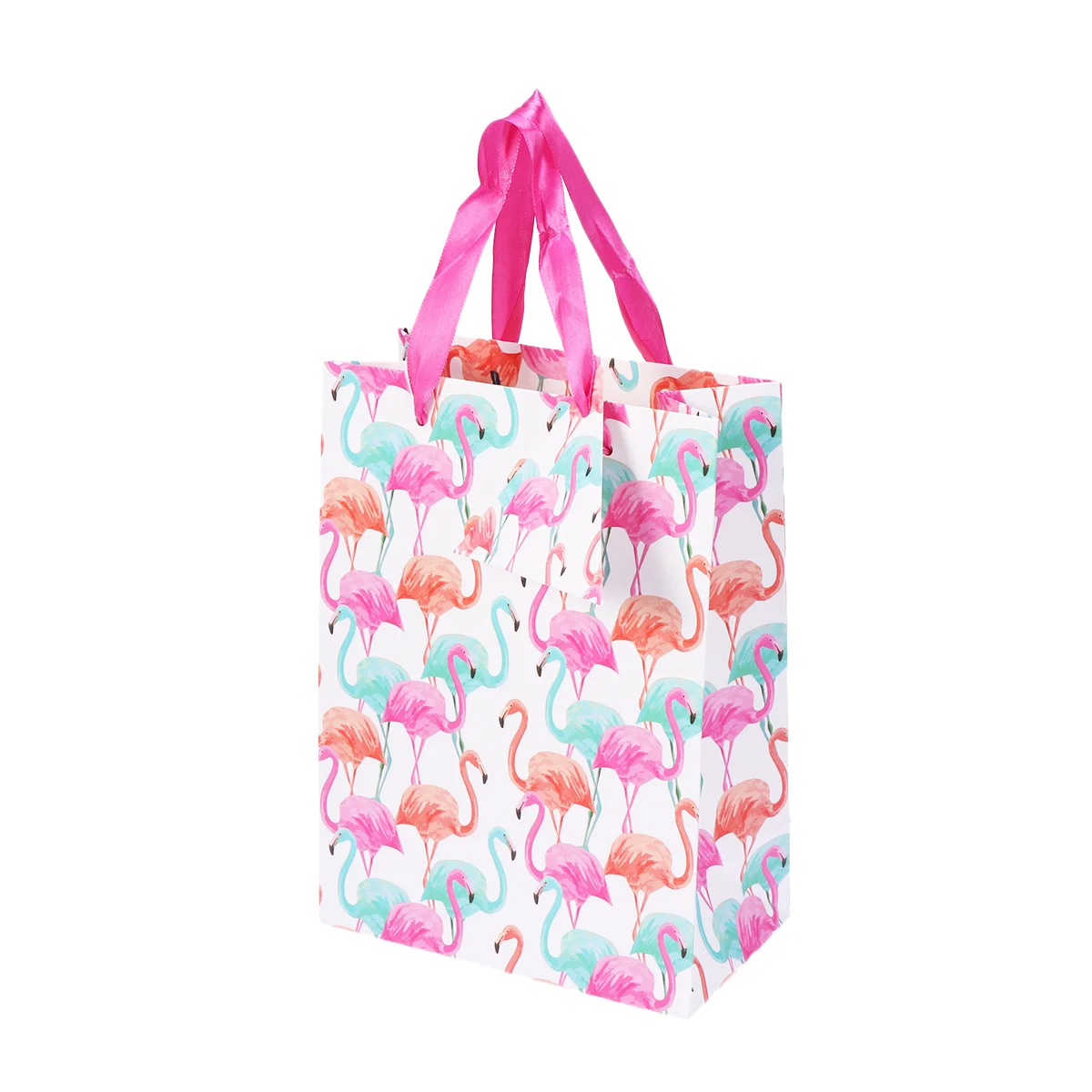 

10Pcs Cartoon Flamingo Gift Packaging Bags Sugar Cookies Bags Party Favors Shopping Tote Bags wedding bag