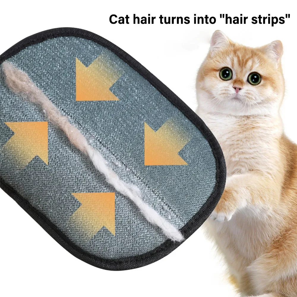 Pet Hair Removal Tool Reusable Static Removal Gloves, Double-Sided Grooming Gloves for Pets, Removes Pet Fur Hair for Carpets image 3